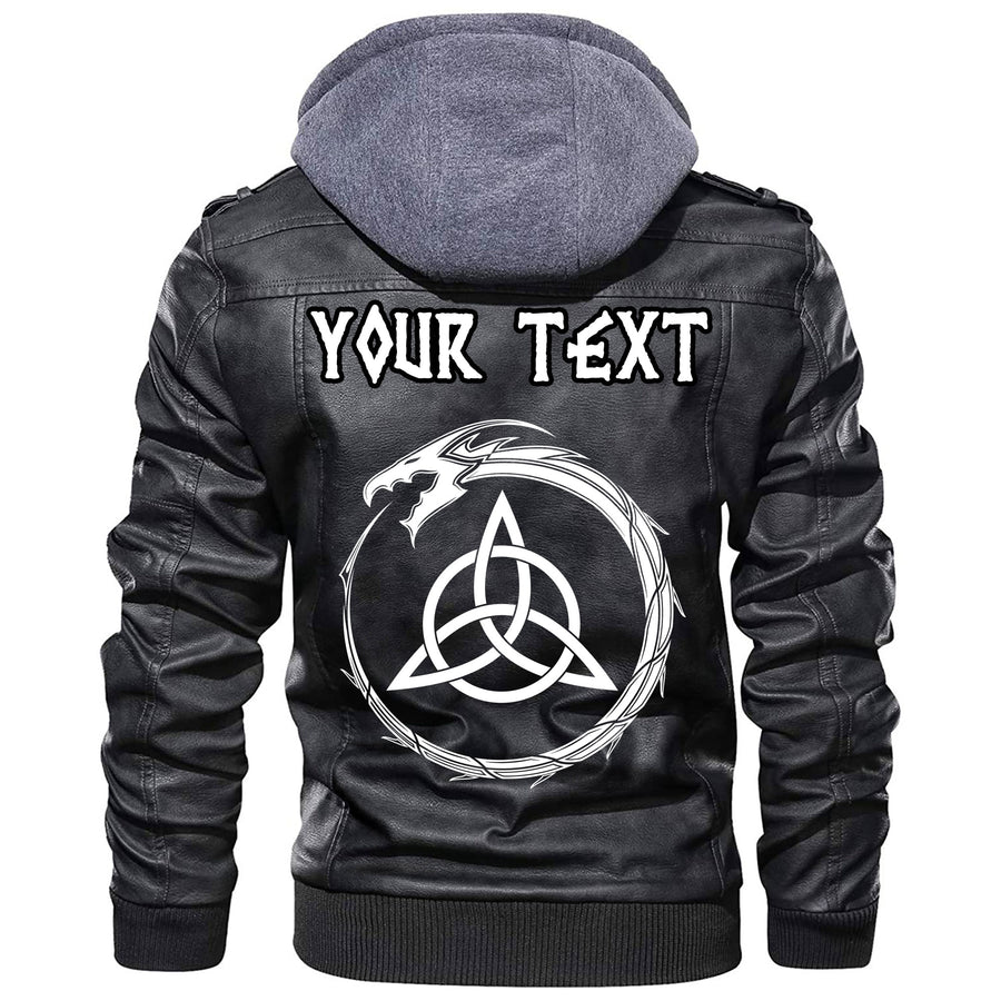(Custom) Ligerking - Celtic Dragon Leather Jacket A35