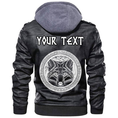 (Custom) Ligerking - Celtic Dragons Symbol Of The Viking Tattoo Leather Jacket A35
