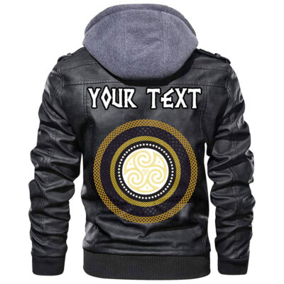 (Custom) Ligerking - Celtic Knot Leather Jacket A35