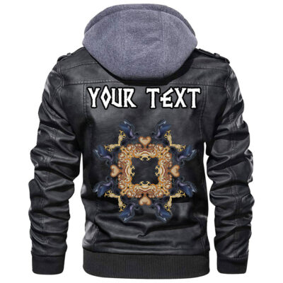 (Custom) Ligerking - Celtic Owl Leather Jacket A35