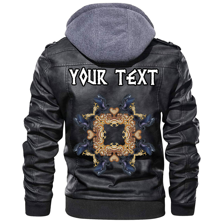 (Custom) Ligerking - Celtic Owl Leather Jacket A35