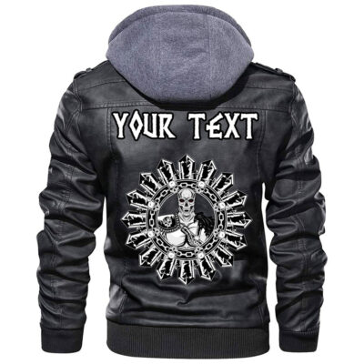 (Custom) Ligerking - Celtic Raven Leather Jacket A35
