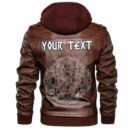 (Custom) Ligerking - Celtic Symbol Of Yin And Yang Druidic Yggdrasil Tree Leather Jacket A35