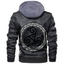 Ligerking - Celtic The Triskele Leather Jacket A35