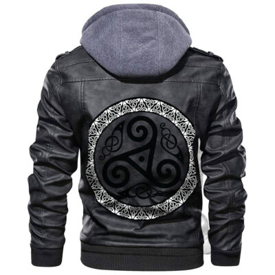 Ligerking - Celtic The Triskele Leather Jacket A35