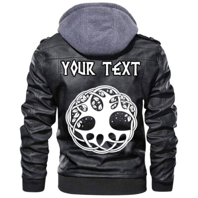(Custom) Ligerking - Celtic The Triskele Leather Jacket A35