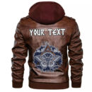(Custom) Ligerking - Celtic Tree Of Life Yggdrasil Mystic Night Leather Jacket A35