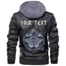 (Custom) Ligerking - Celtic Tree Of Life Yggdrasil Mystic Night Leather Jacket A35