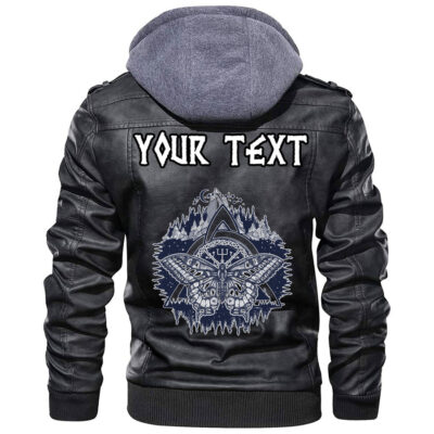 (Custom) Ligerking - Celtic Tree Of Life Yggdrasil Mystic Night Leather Jacket A35