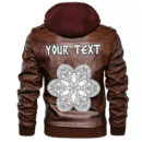 (Custom) Ligerking - Celtic Trinity Knot And Butterfly Leather Jacket A35