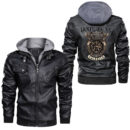 Ligerking - Circle Raven Leather Jacket A95