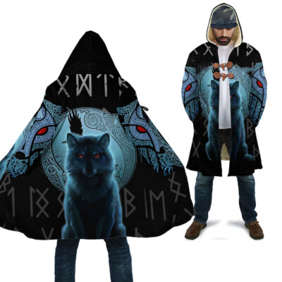 Ligerking Clothing - Fenrir Wolf And Moon Cloak A35