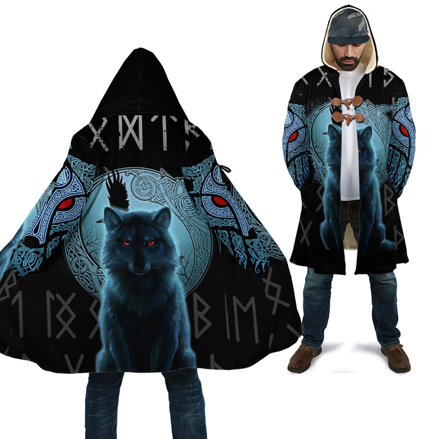 Ligerking Clothing - Fenrir Wolf And Moon Cloak A35