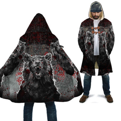 Ligerking Clothing - Viking Berserker Bear Blood Cloak A35