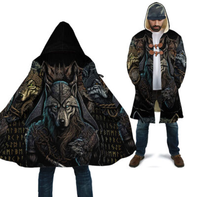 Ligerking Clothing - Viking Wolf Warriors 3D Cloak A35