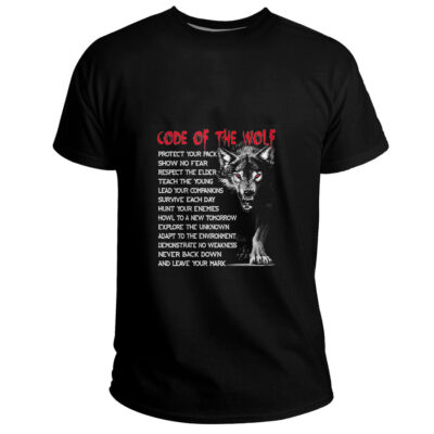 Ligerking Clothing (Custom) - Code Of Wolf Vikings Fenrir Norse Mythology Basic T-Shirt A35