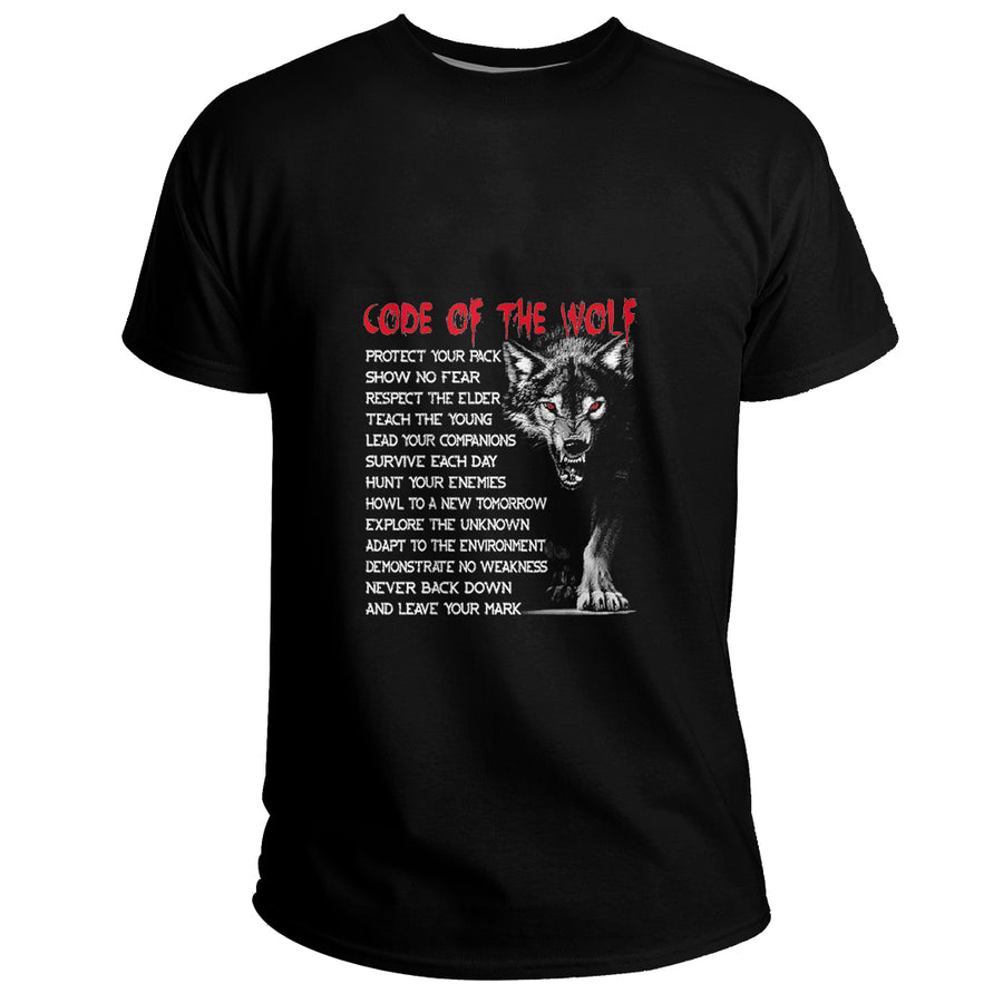 Ligerking Clothing (Custom) - Code Of Wolf Vikings Fenrir Norse Mythology Basic T-Shirt A35