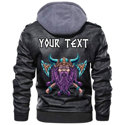 (Custom) Ligerking - Helm Of Awe Leather Jacket A35