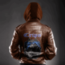 Ligerking Jacket - Crips Gang Zipper Leather Jacket A31