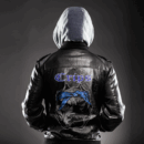 Ligerking Jacket - Crips Gang Zipper Leather Jacket A31