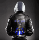 Ligerking Jacket - Crips Gang Handsign Zipper Leather Jacket A31