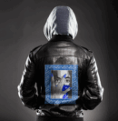 Ligerking Jacket - Crips Handsign Zipper Leather Jacket A31