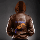 Ligerking Jacket - Latin Kings Handsign Zipper Leather Jacket A31