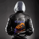 Ligerking Jacket - Latin Kings Handsign Zipper Leather Jacket A31