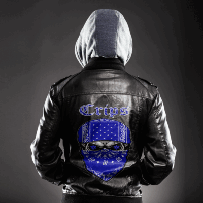 Ligerking Jacket - Gangster Disciple Zipper Leather Jacket A31