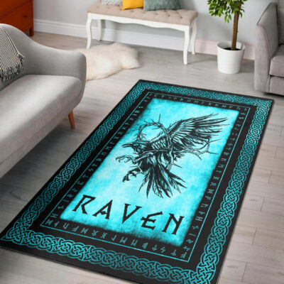 Ligerking Area Rug - Crown of Thorns Cyan Area Rug A35