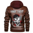 (Custom) Ligerking - Dead Skull With Crow Leather Jacket A35