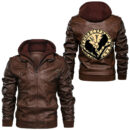 Ligerking - Fa La La La Valhalla La Viking God Ugly Christmas Design Leather Jacket A35