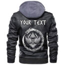 (Custom) Ligerking - Dragon Ancient Fire Breathing Monster Leather Jacket A35