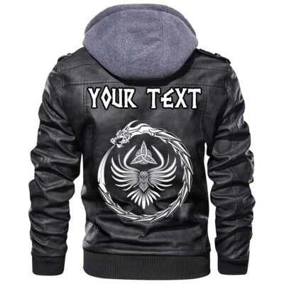 (Custom) Ligerking - Dragon Ancient Fire Breathing Monster Leather Jacket A35