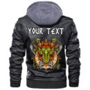 (Custom) Ligerking - Dragon Ancient Sacral Sign Of Celts Leather Jacket A35