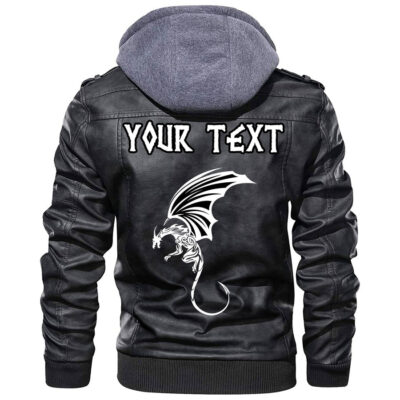 (Custom) Ligerking - Dragon Winged Monster Leather Jacket A35