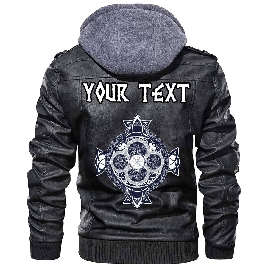 (Custom) Ligerking - Dragon Triple Horn Leather Jacket A35
