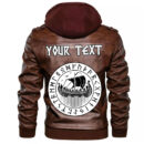 (Custom) Ligerking - Drakkar Black Leather Jacket A35