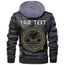 (Custom) Ligerking - Drakkar Ship Leather Jacket A35