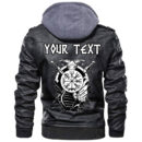 (Custom) Ligerking - Dragons And Celtic Tree Of Life Leather Jacket A35