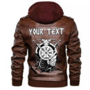 (Custom) Ligerking - Dragons And Celtic Tree Of Life Leather Jacket A35