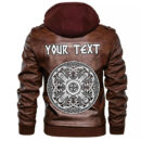 (Custom) Ligerking - Drinking Horn Viking Leather Jacket A35
