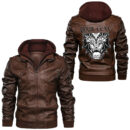 Ligerking - Face Beauty Of Valkyries Leather Jacket A95