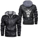 Ligerking - Face Beauty Of Valkyries Leather Jacket A95