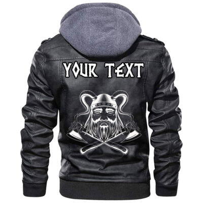 (Custom) Ligerking - Element Of The Vikings Leather Jacket A35