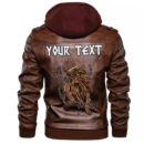 (Custom) Ligerking - Fenrir and Valknut Leather Jacket A35