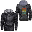 Ligerking - Fenrir Norse Wolf Ragnarok Wolf Leather Jacket A35