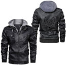Ligerking - Fenrir Wolf Odin Norse Mythology Leather Jacket A35