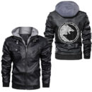 Ligerking - Fenrir Wolf Of Odin With Norse Runes Leather Jacket A35
