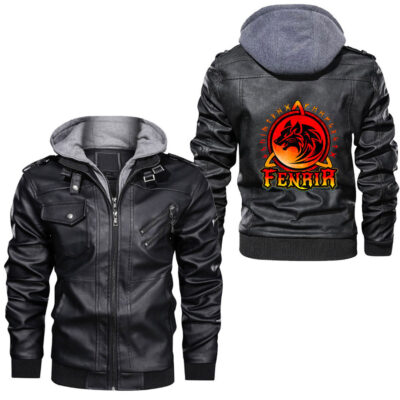 Ligerking - Fenrirs Funny Demands Headpats Leather Jacket A35